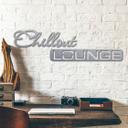 Letras de aluminio Dibond - Efecto plata - Chillout Lounge