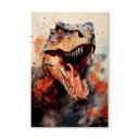 Cuadro de madera T-Rex: La cara salvaje de la prehistoria - Jaszke
