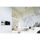 Hvid og grå non-woven tapet Designwalls White Marble stenoptik sort og hvid