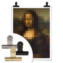 Póster Pixelart - da Vinci - Mona Lisa