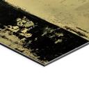 Geborsteld Alu-Dibond met goud-, zilver- & kopereffect - Abstracte structuurkunst - Bruzual