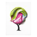 Póster árbol con colorida corona 3D - Mielu