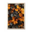 Cuadro de madera Hojas luminosas en otoño - Jaszke