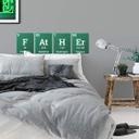 Sticker mural Father - Mot avec le tableau périodique