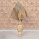 Non-woven tapet i orange 3D-look skalaer vintage brugt look geometrisk 