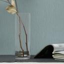 Non-woven tapet i tekstil look med struktureret overflade blå ensfarvet