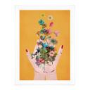 Plakat Treechild - Colorful flowers in Frida's hands