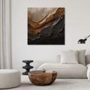 Canvasbillede, Abstrakt tekstur brun 3D