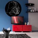 Selbstklebende Vlies Fototapete - Star Wars Ink Vader - 125 x 125 cm