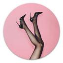 Tableau sur alu-Dibond rond 1X Studio - Heels 