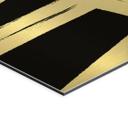 Geborsteld Alu-Dibond met goud-, zilver- & kopereffect - Grafische penseelstreken - Treechild