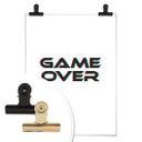 Póster Game Over - Efecto Glitch