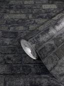 Sten-effekt tapet, sort non-woven tapet