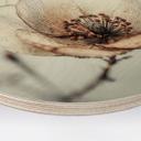 Cuadro de madera flor seca beige naturaleza poesia - Treechild - Redondo