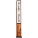 Stehleuchte Daniel, braun, 125,5 x 20 cm, Holz Stehlampe, dimmbar