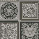 Versace design tapet i sølv og sort non-woven tapet barok look med ranke
