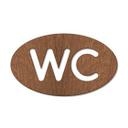 Décoration en bois - WC - Placage d'acajou