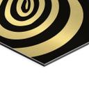 Geborsteld Alu-Dibond met goud-, zilver- & kopereffect - Optische retro-illusie