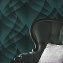 3D tapet, geometrisk vægbeklædning Fashion for Walls 4 af Guido Maria Kretschmer turkis
