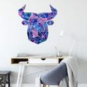 Muursticker Polygoon Stier