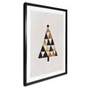 Póster geométrico del árbol de Navidad - Orara Studio