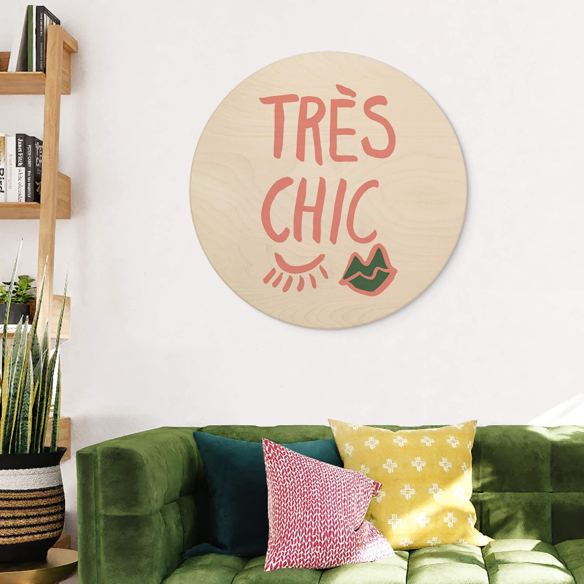 Væg cirkel træ 1X Studio - Très chic