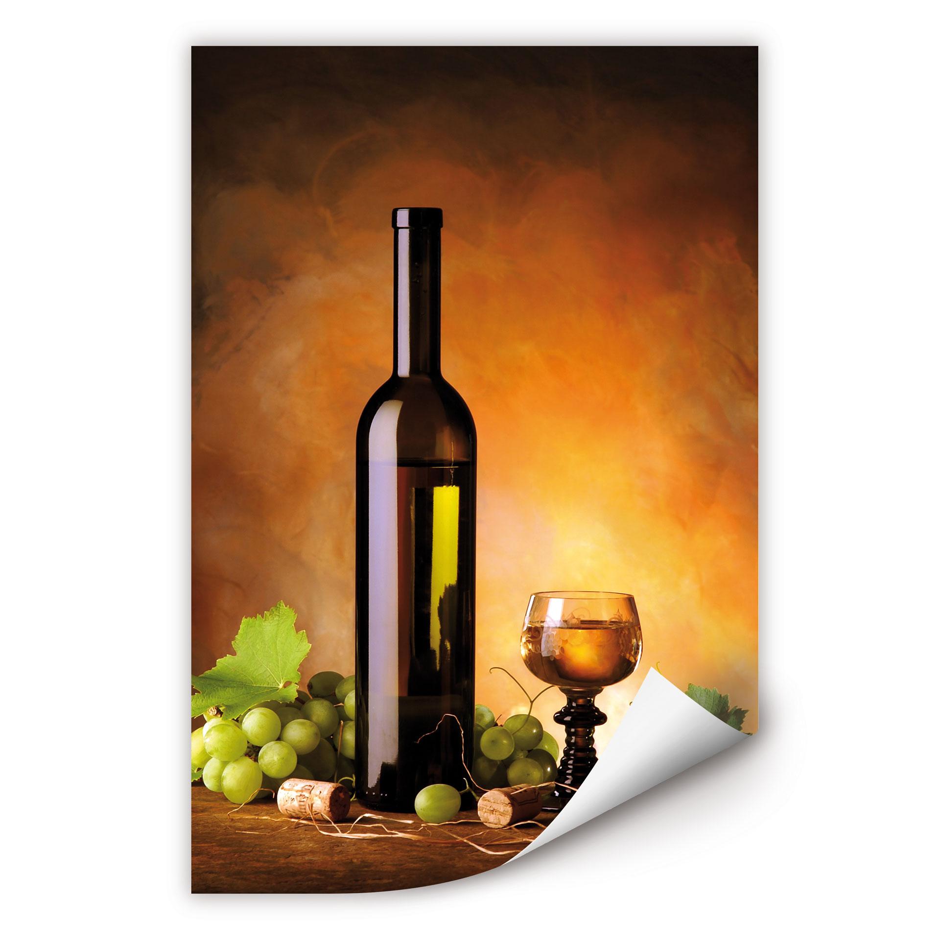 Poster autocollant - W - Vin blanc
