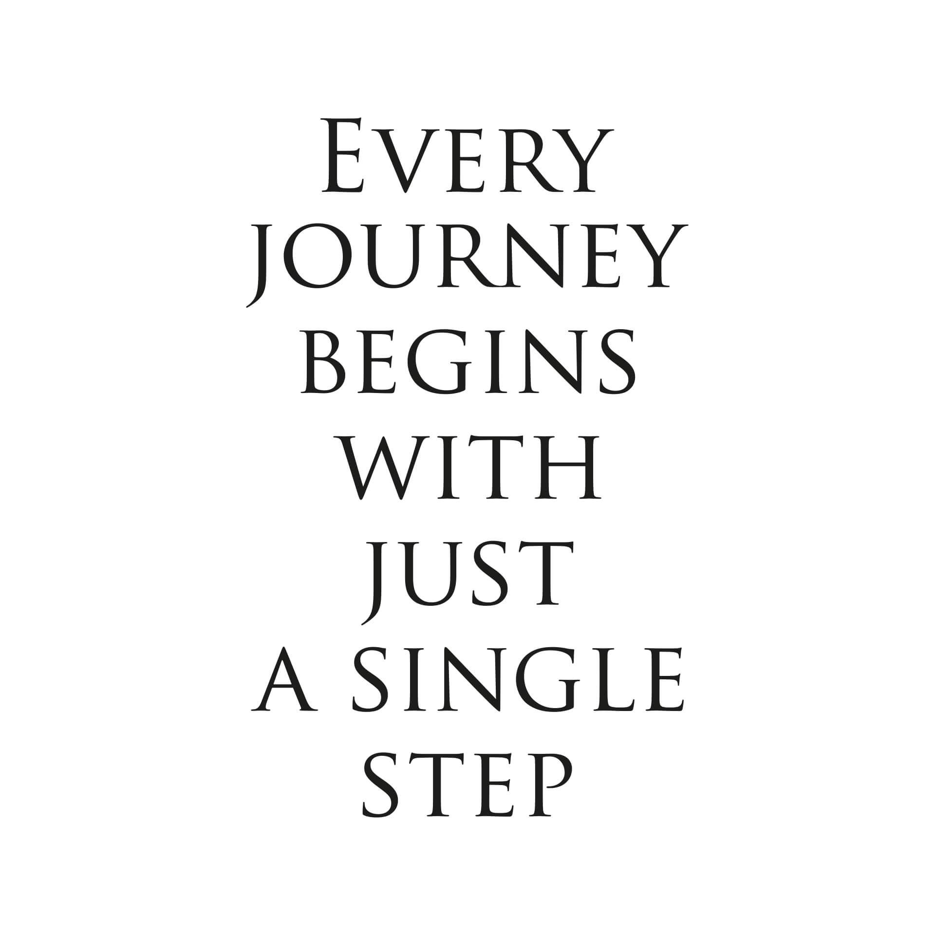 Adesivo murale per le scale - Every Journey...