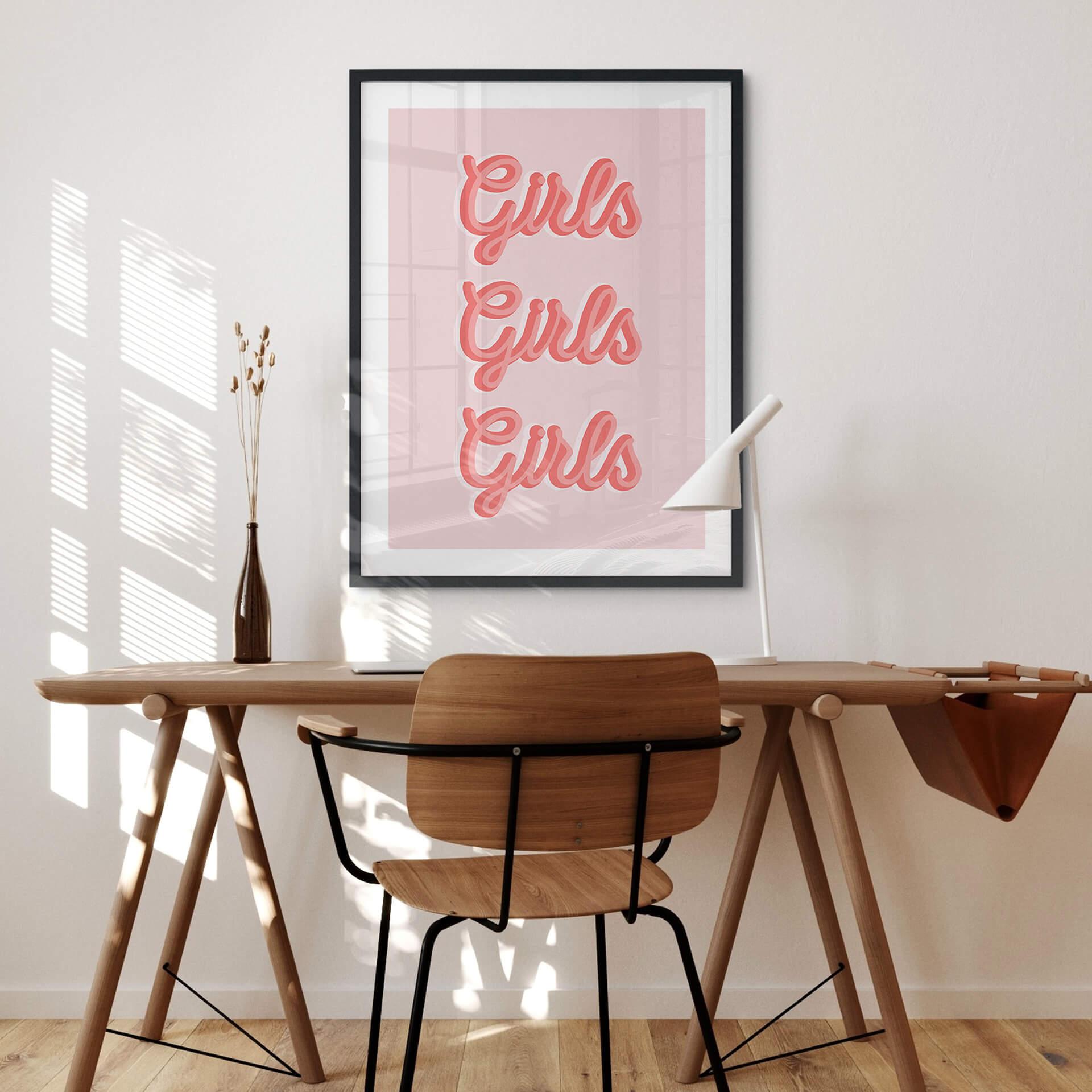 Plakat Kerr-Dineen - Girls Girls Girls