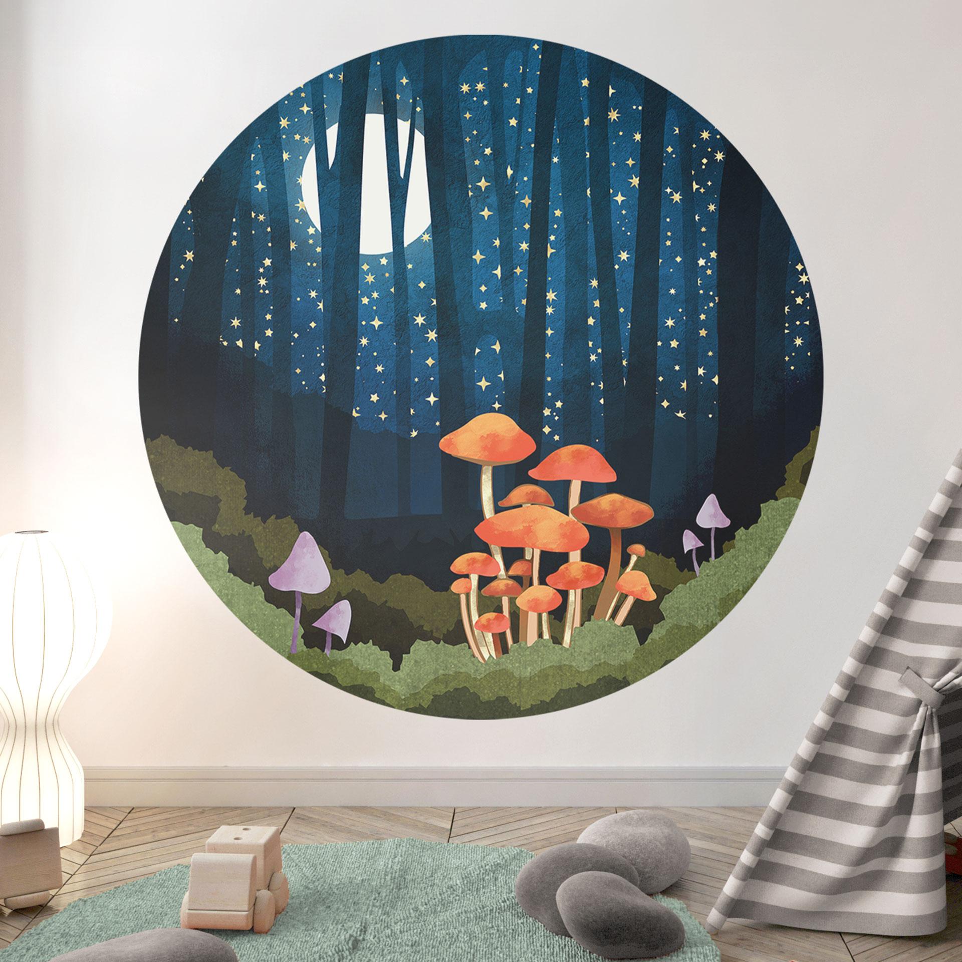 Wall Sticker Skov og stjerner om natten - SpaceFrog Designs