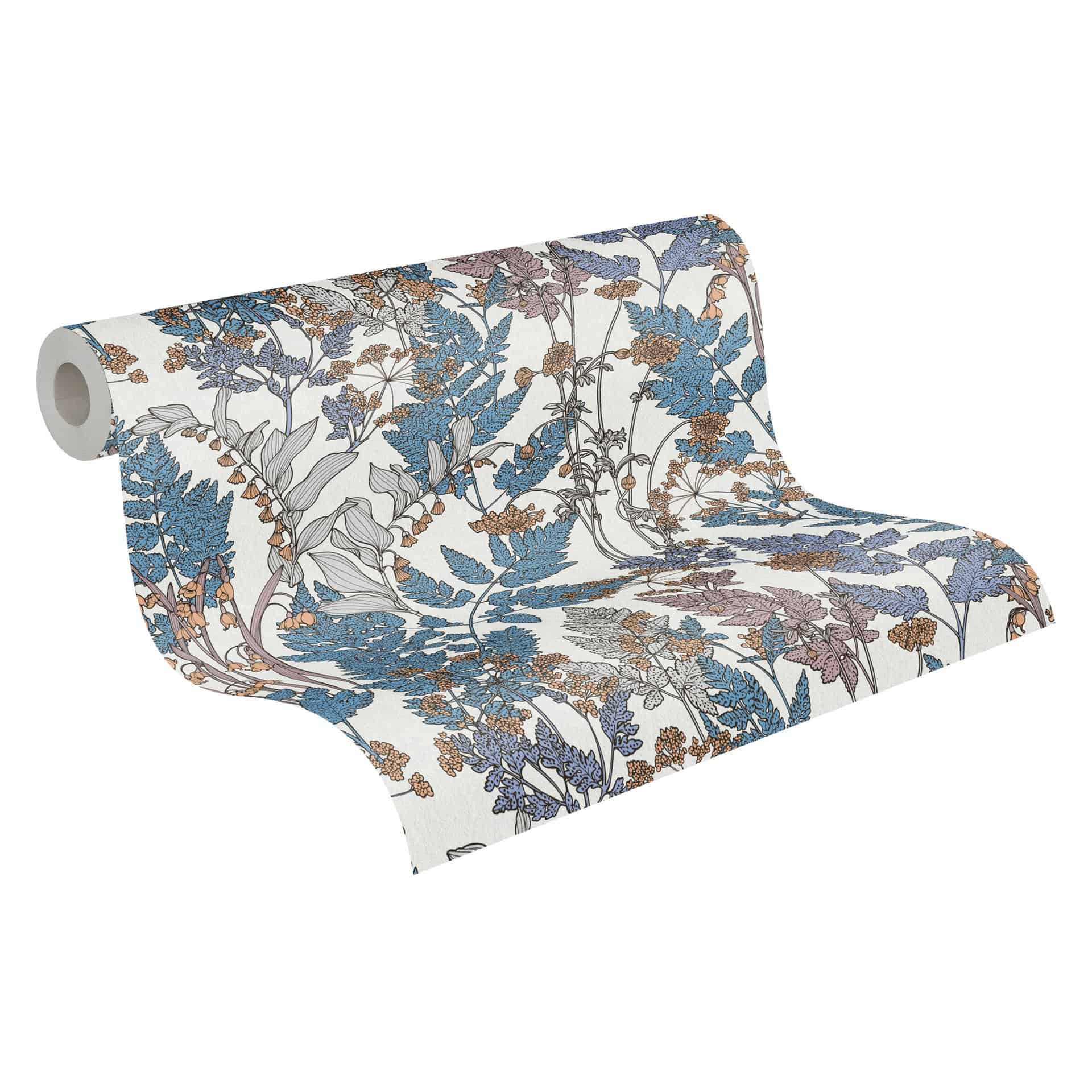 Architects Paper Floral Impression - Papier peint intissé fleuris, bleu
