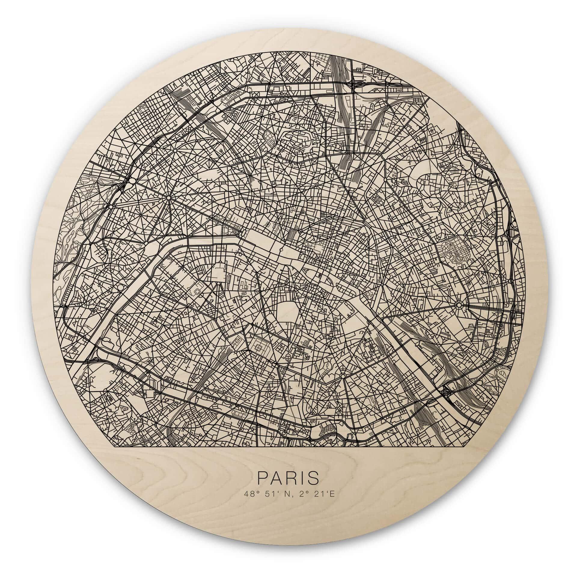 Billede af træ over Paris - Rundt
