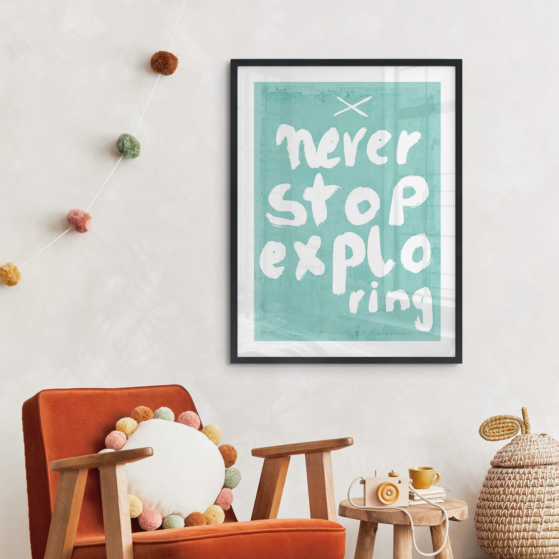 Póster Treechild - Nunca dejes de explorar