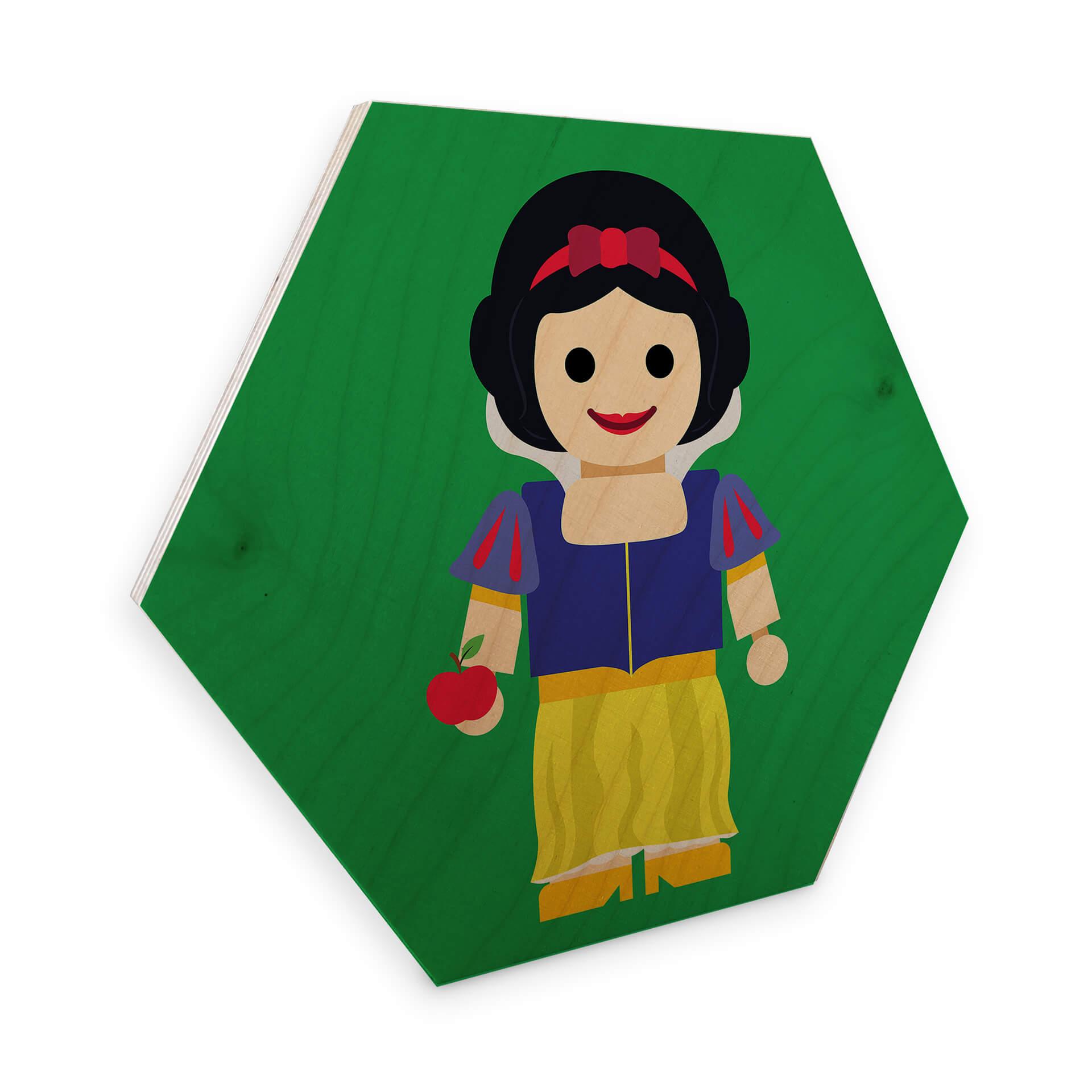 Hexagon hout Gomes - Sneeuwwitje