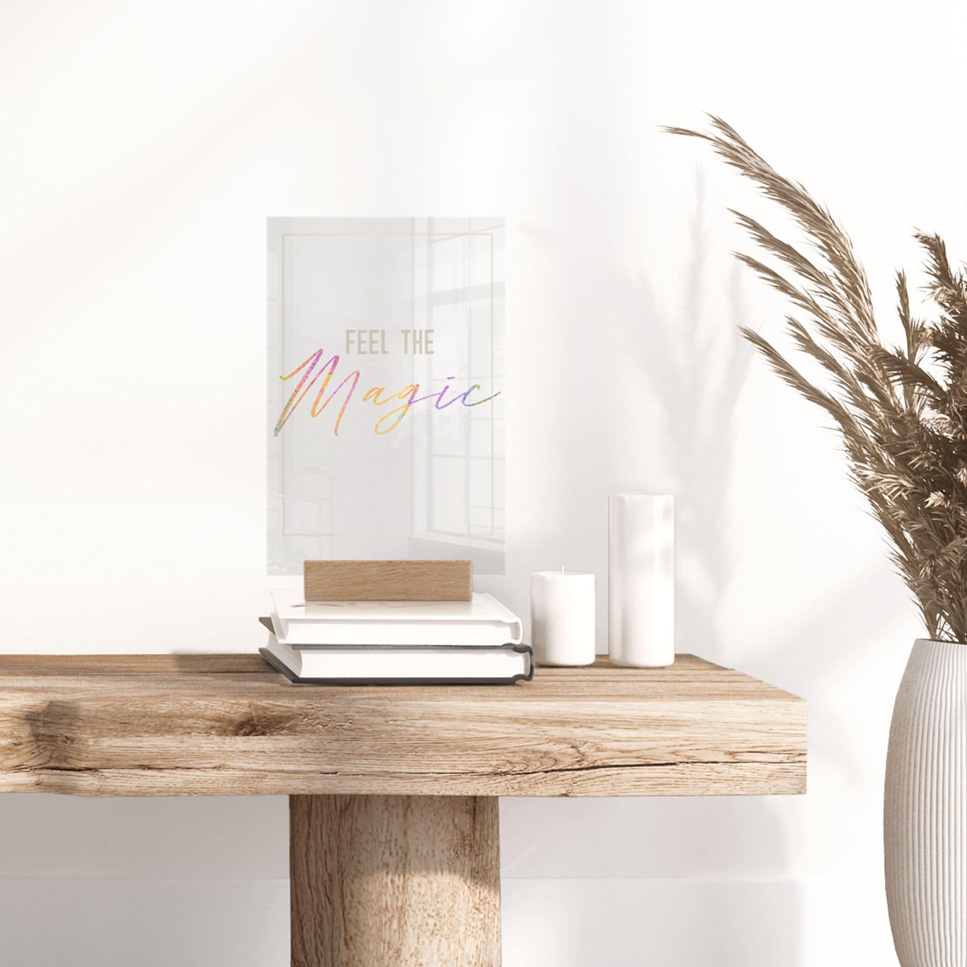 Acrylglas Tafeldecoratie Feel the magic