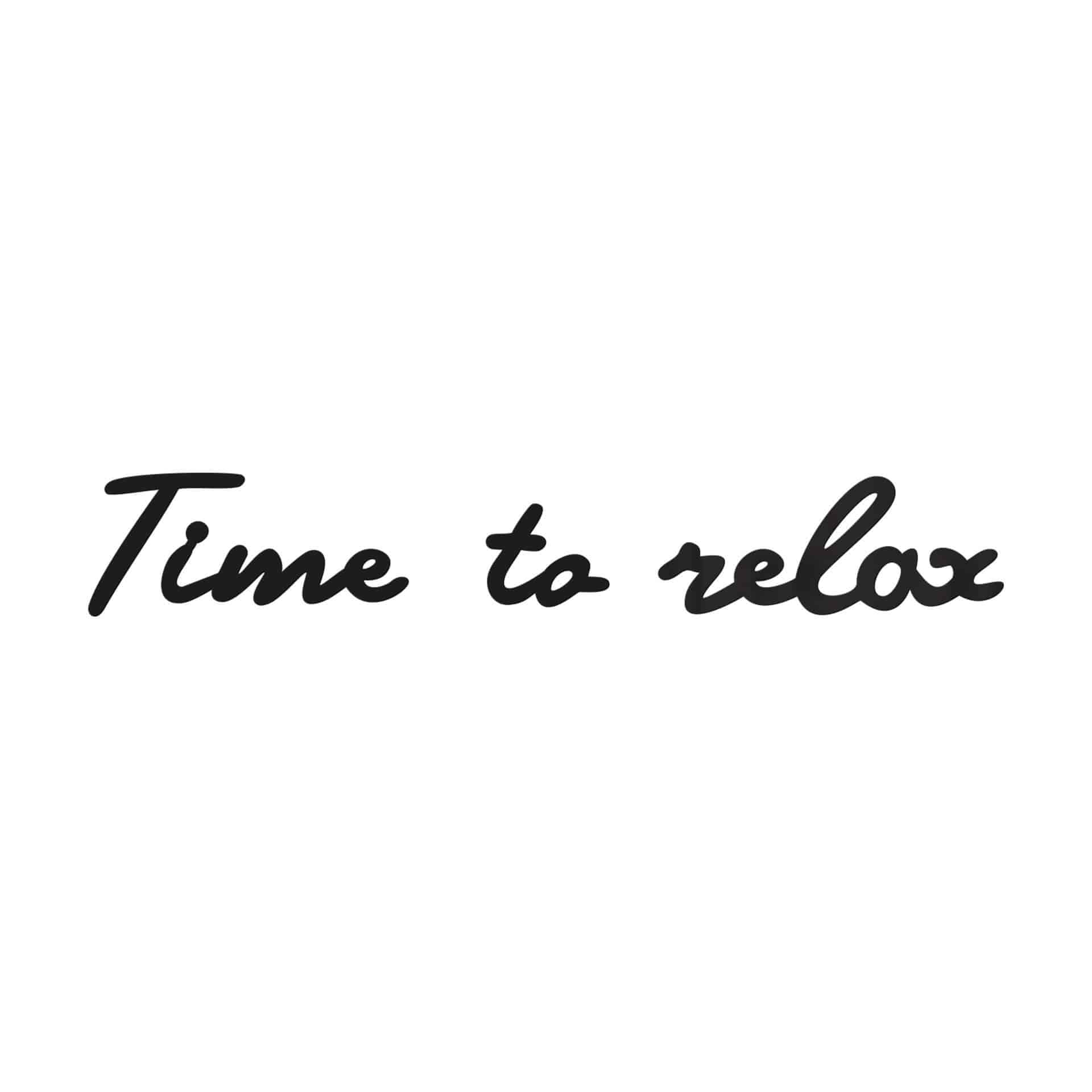 Decoración acrílica Tiempo para relajarse