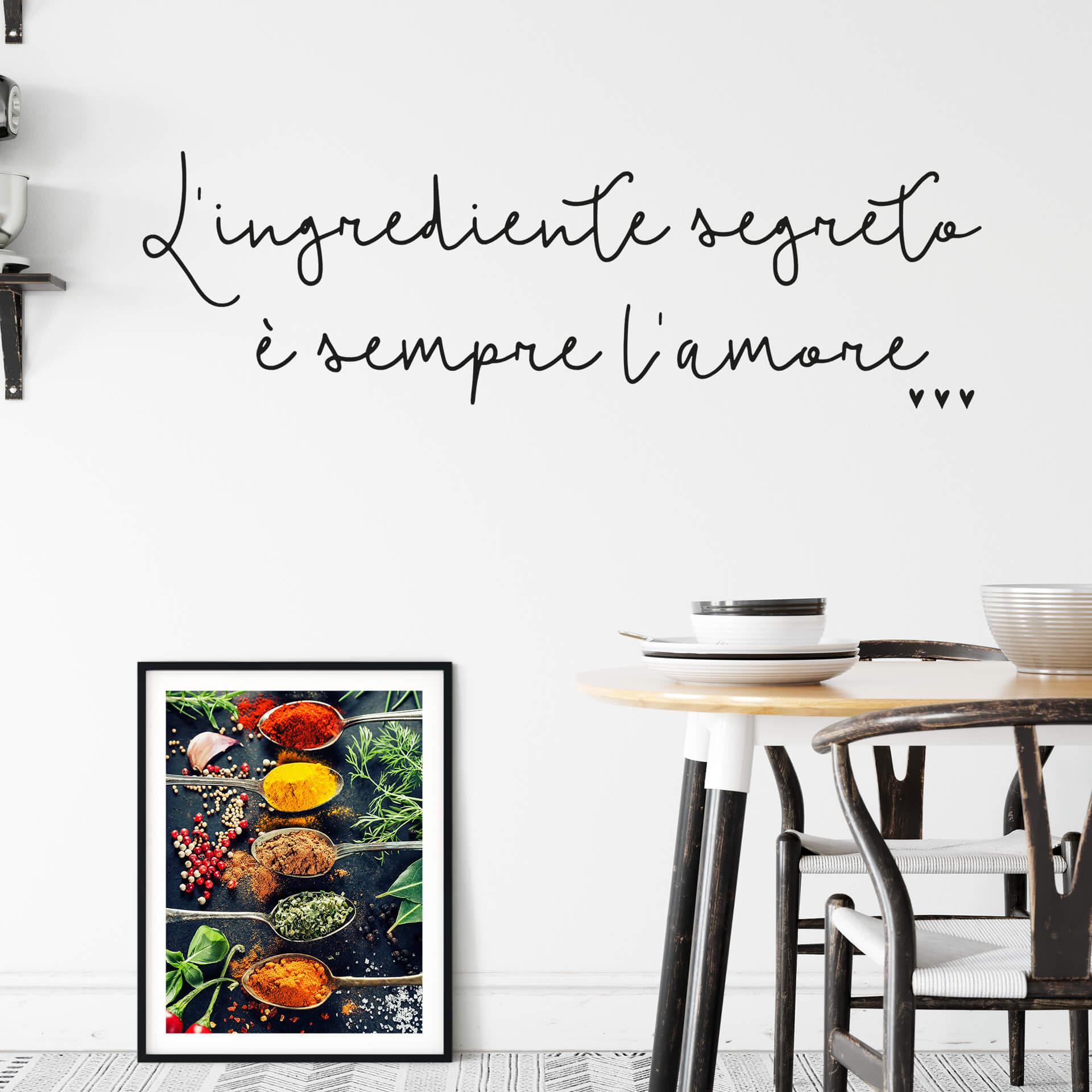 Muursticker  L'ingrediente segreto