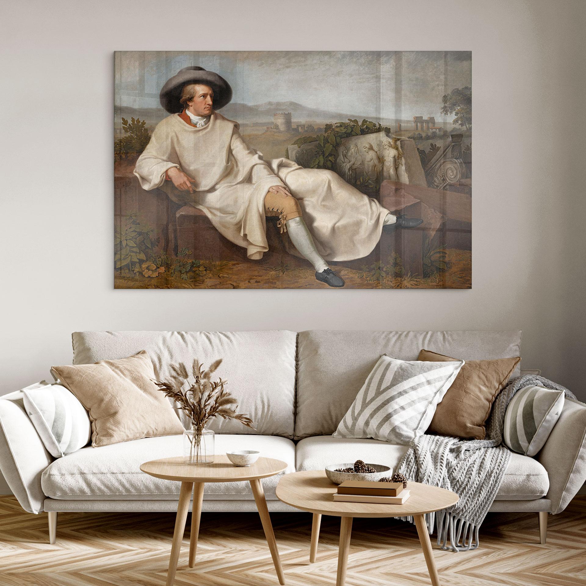 Akrylbillede Tischbein - Goethe i den romerske Campagna