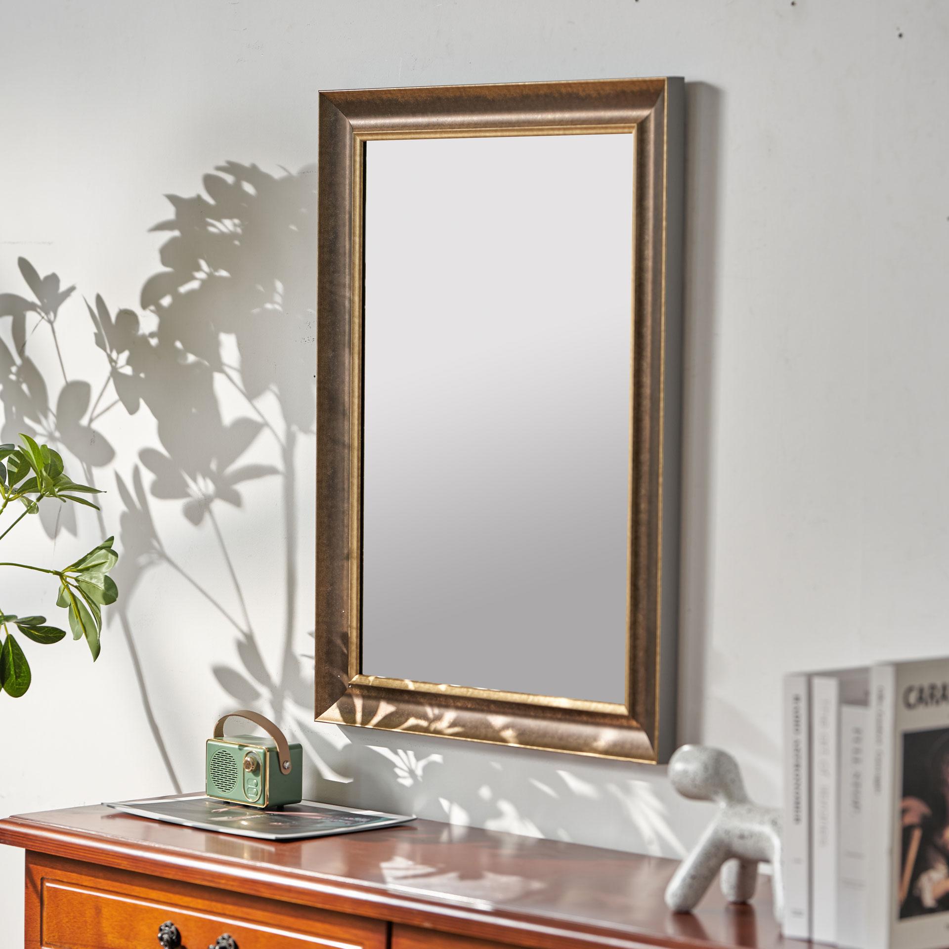 Wandspiegel gold rechteckig - Mailand - 50x70 cm
