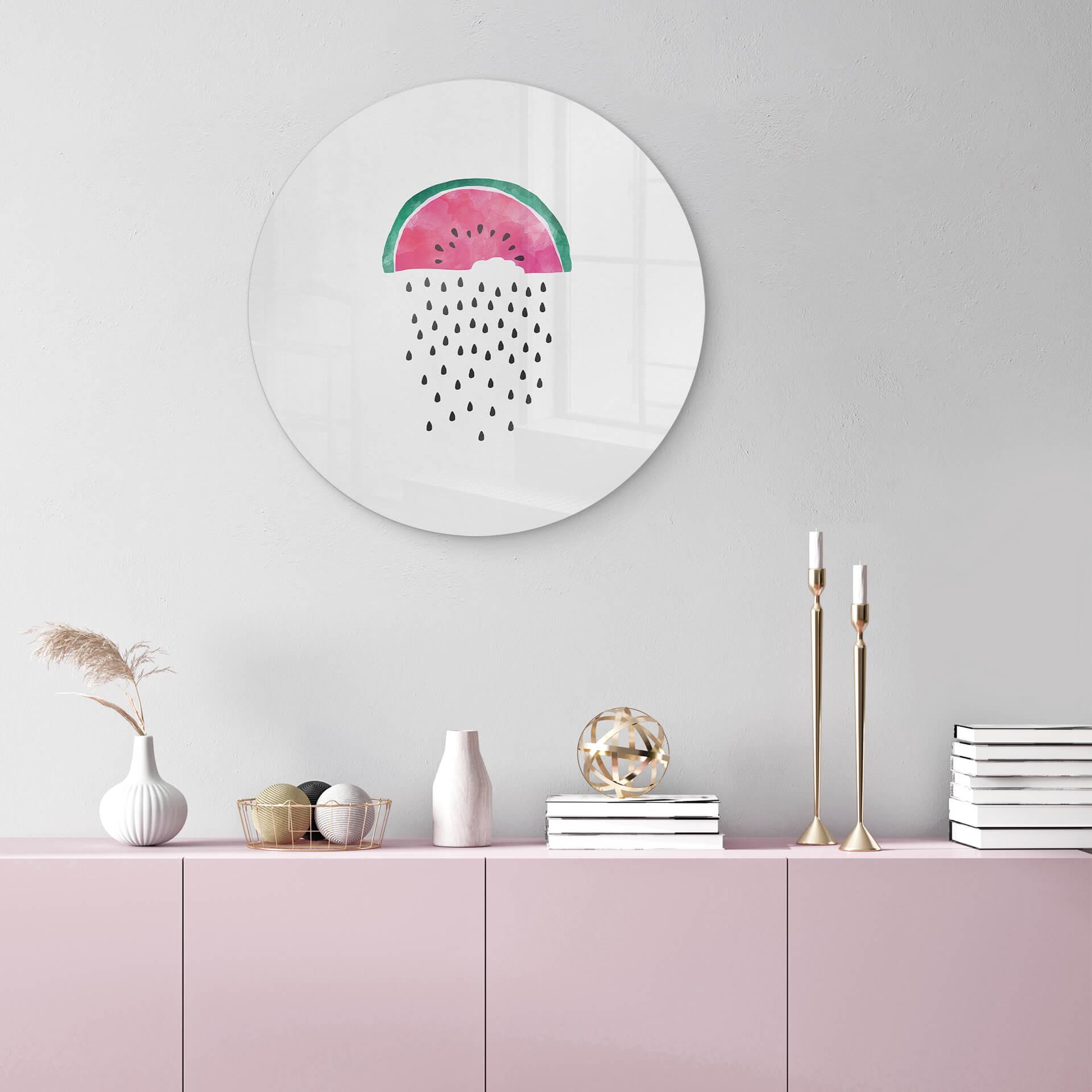 Glasschilderij Orara Studio - Watermelon Rain