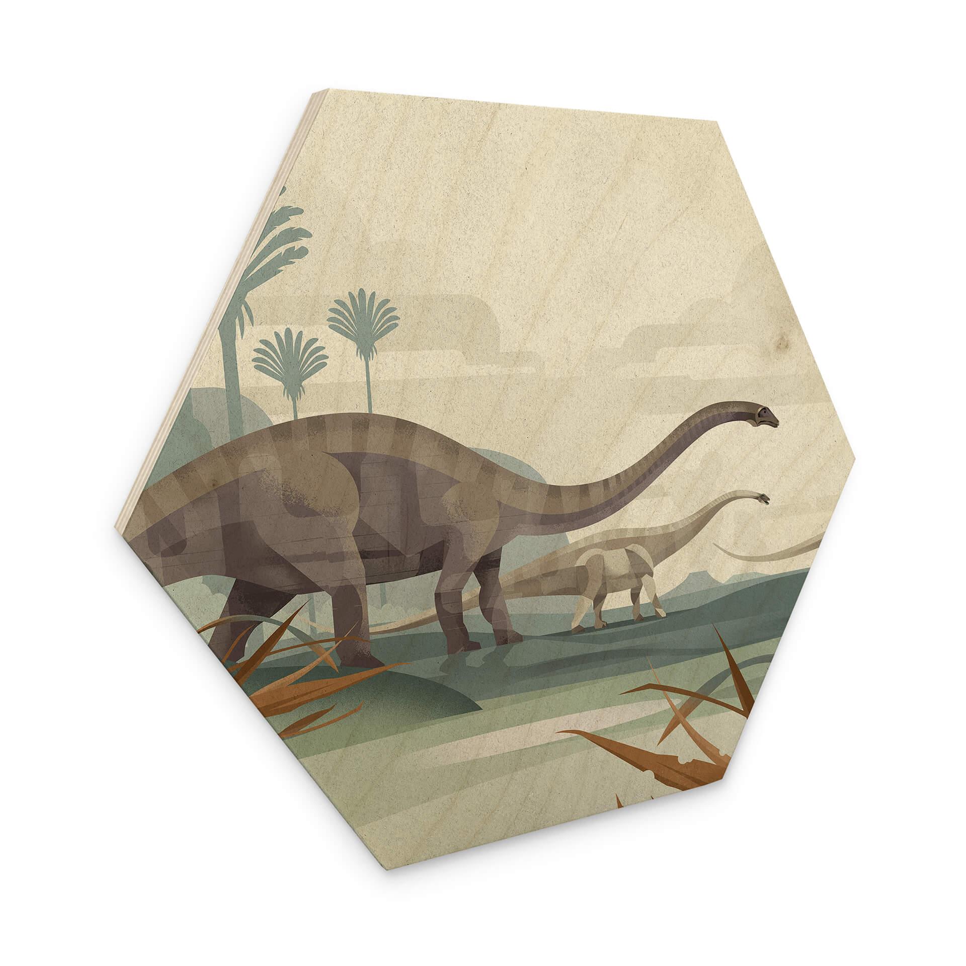 Hexagone - Bois Braun - Diplodocus