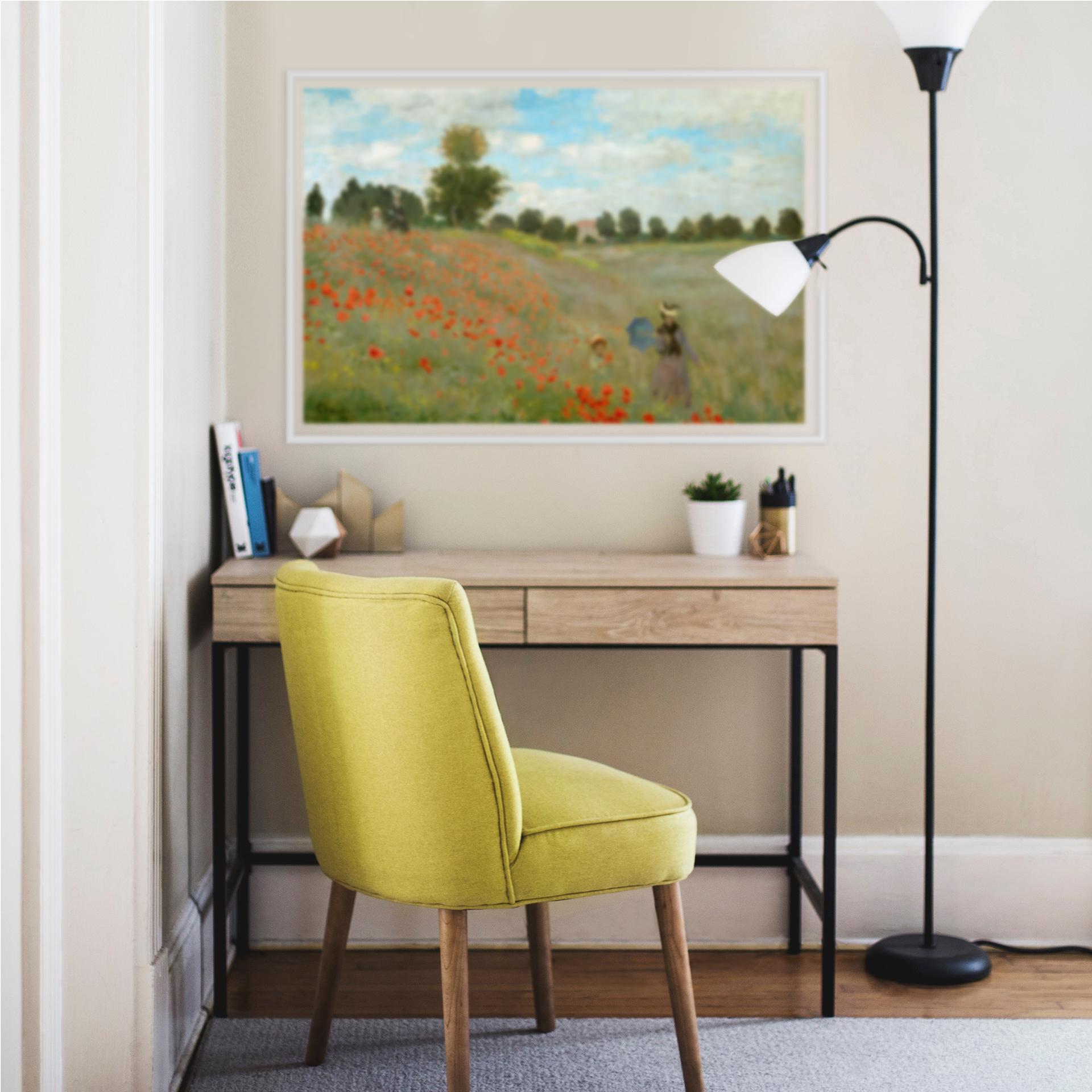 Zelfklevende Poster  Monet - Klaprozen bij Argenteuil