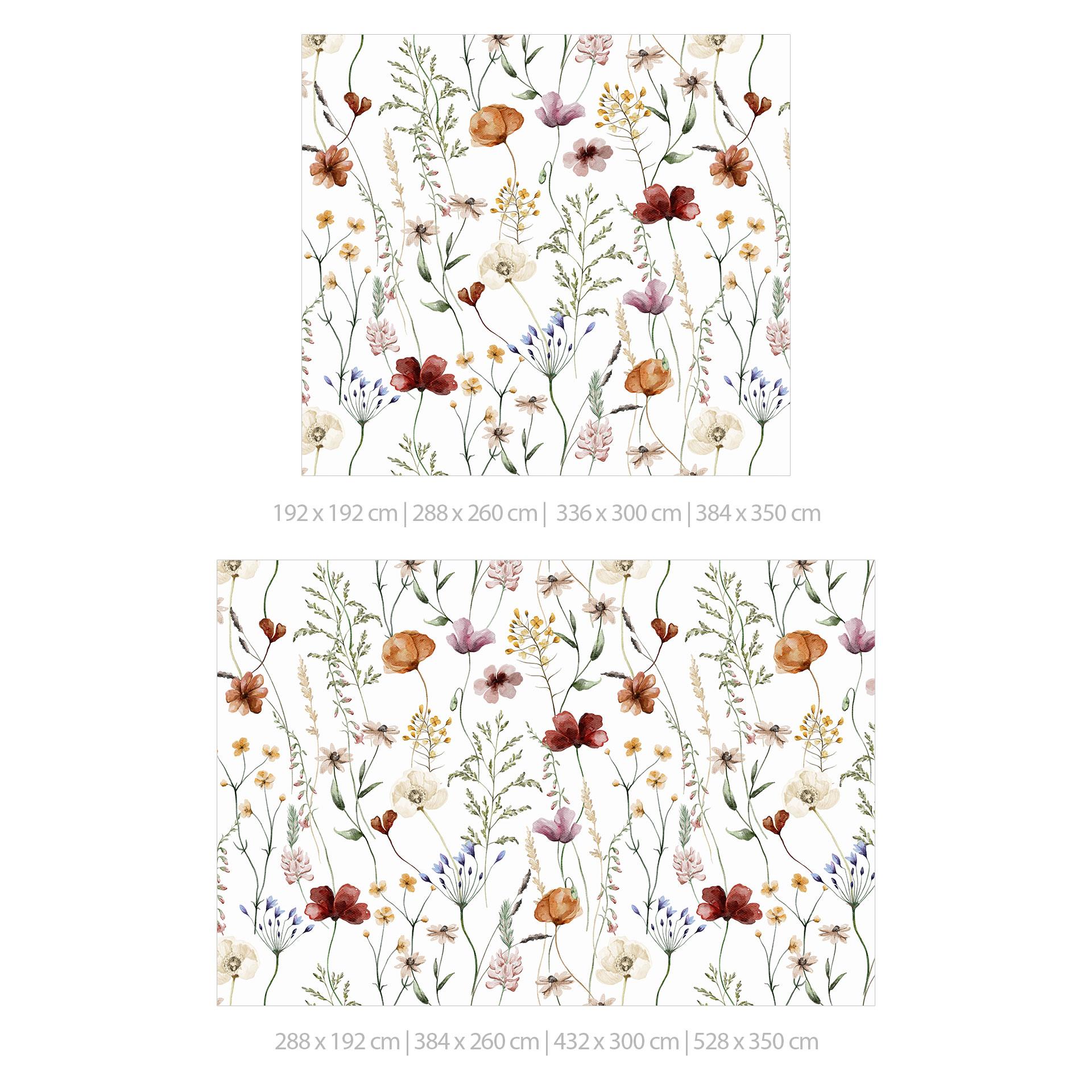 Fotobehang Kleurrijke wilde bloemen - UN Designs