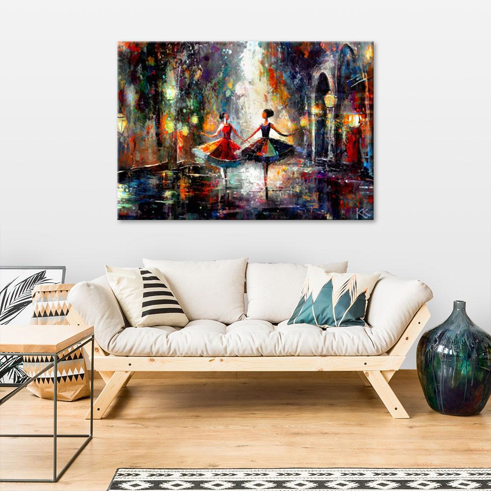 Canvasbillede, Dansende ballerinaer