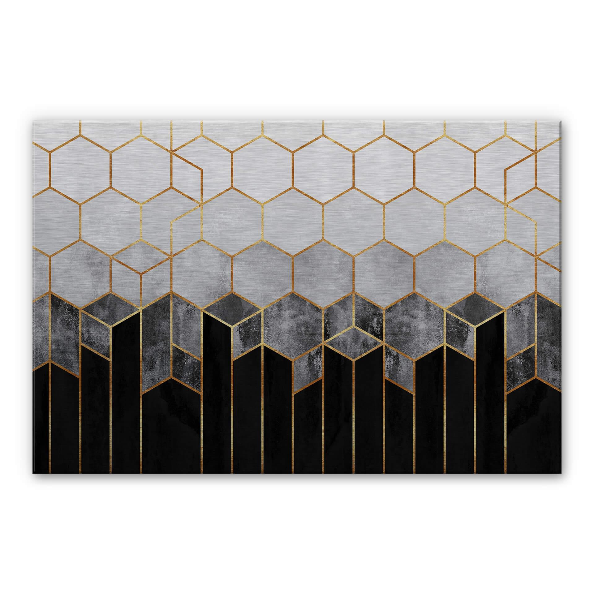 Tableau en alu-Dibond effet argenté - Fredriksson - Hexagone