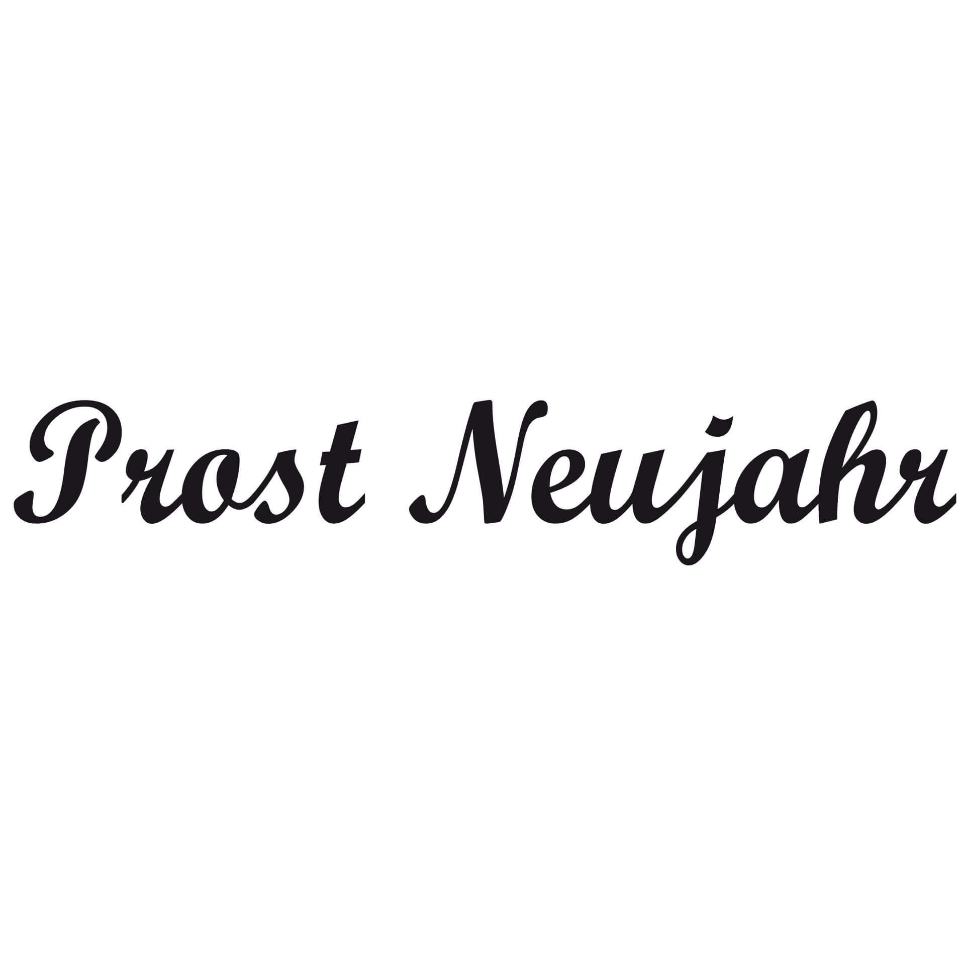 Wandtattoo Prost Neujahr