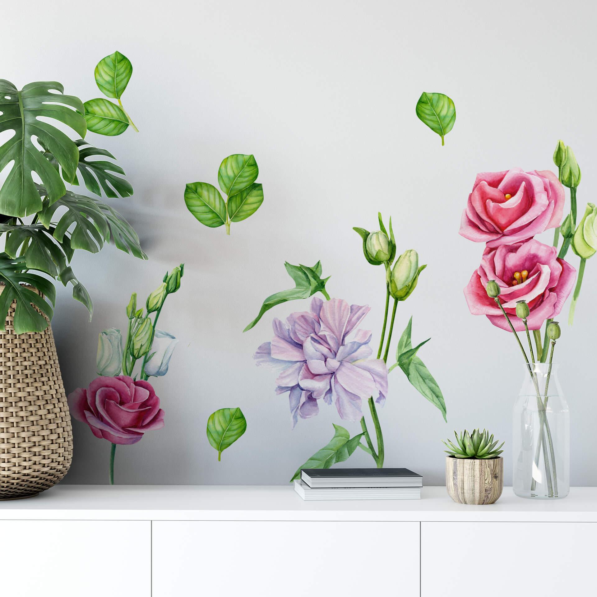 Muursticker Diverse Bloemen