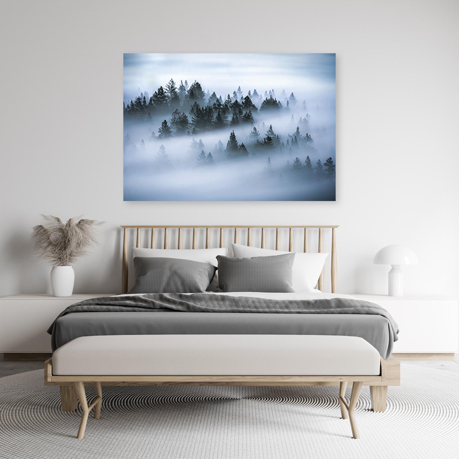 Canvasbillede, Skov i tåge