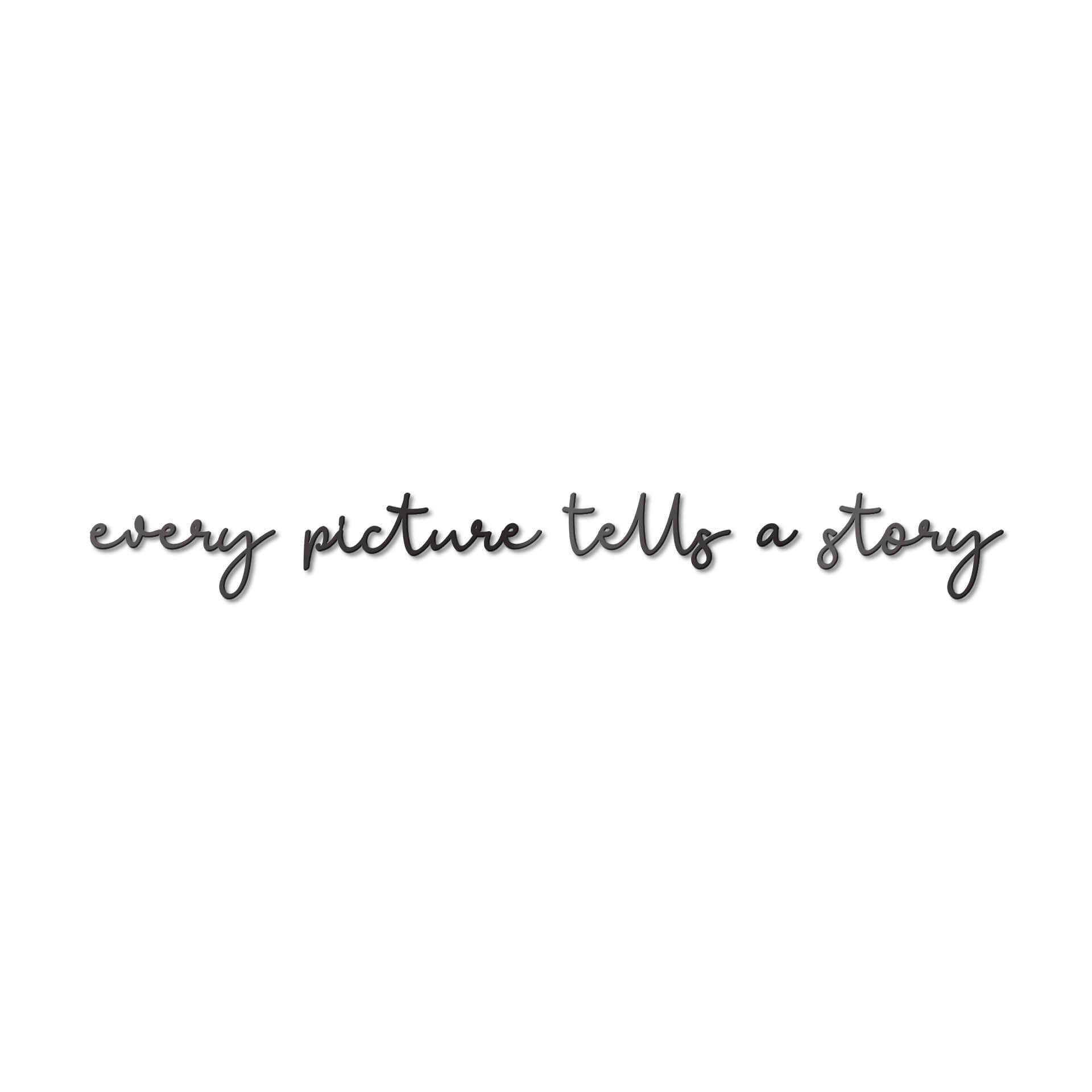 Scritta in acrilico – Every picture tells a story