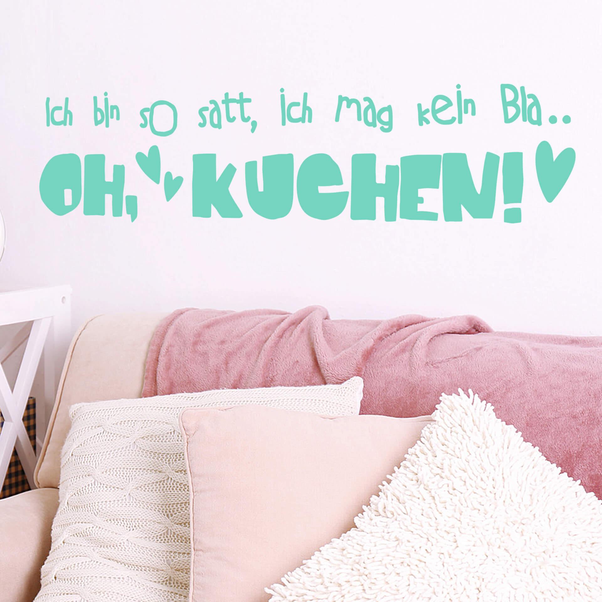 Wandtattoo Ich bin so satt...